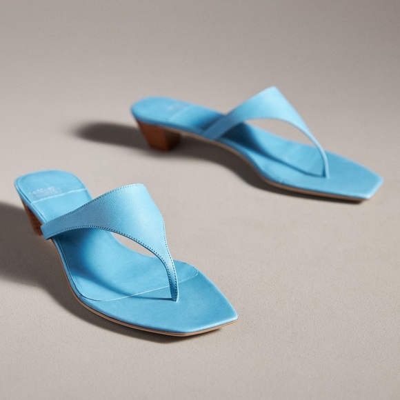 Jeffrey Campbell NWT/in box Sz 9 kitten .5” heel thong sandals, beautiful blue - Picture 2 of 16